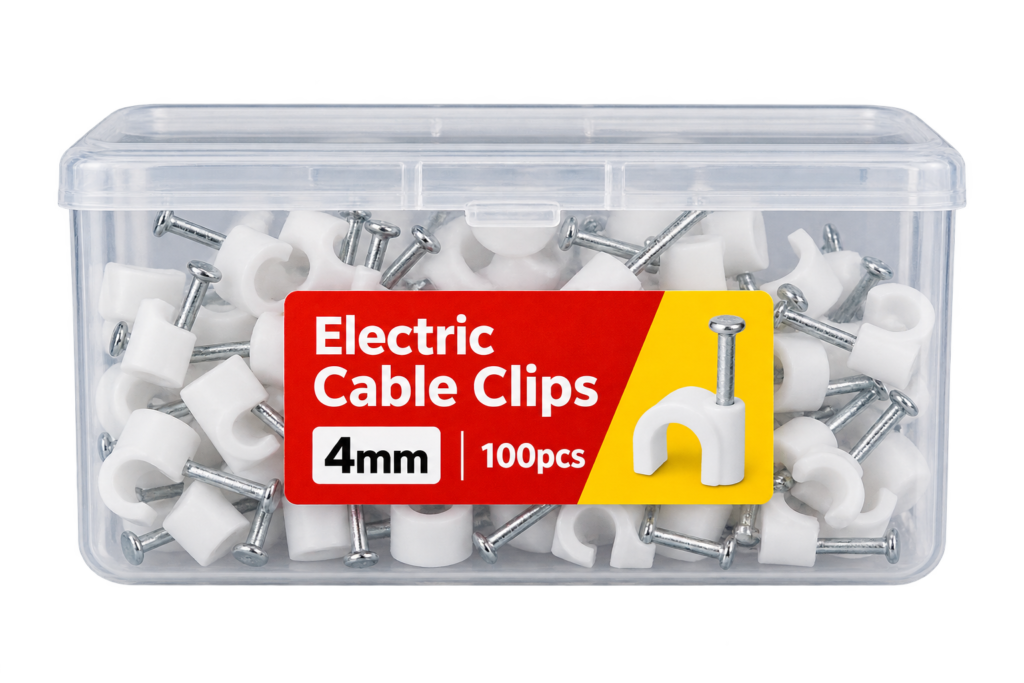 Electric Cable Clip 4mm - Box