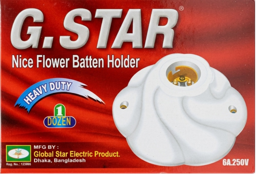 G-Star Nice Flower Batten Holder (Pin Type)