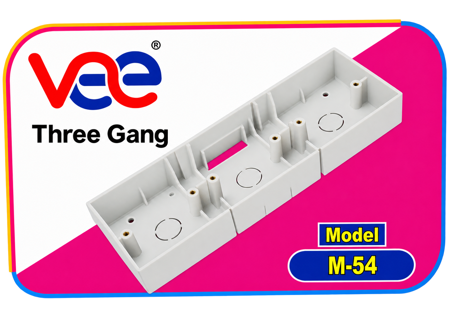 VEE Three Gang Box
