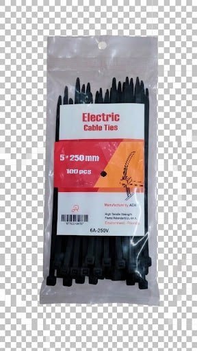 Electric Cable Tie Black 250mm