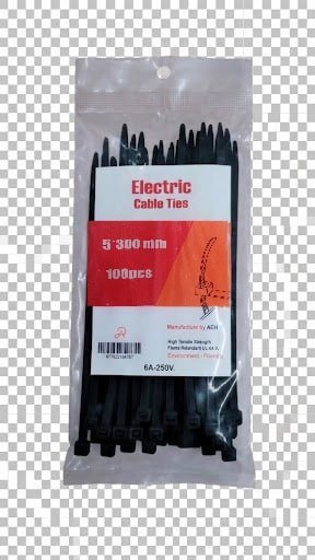Electric Cable Tie Black 300mm